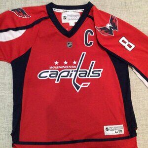 Washington Capitals NHL Jersey Youth L/XL Alexander Ovechkin Hockey